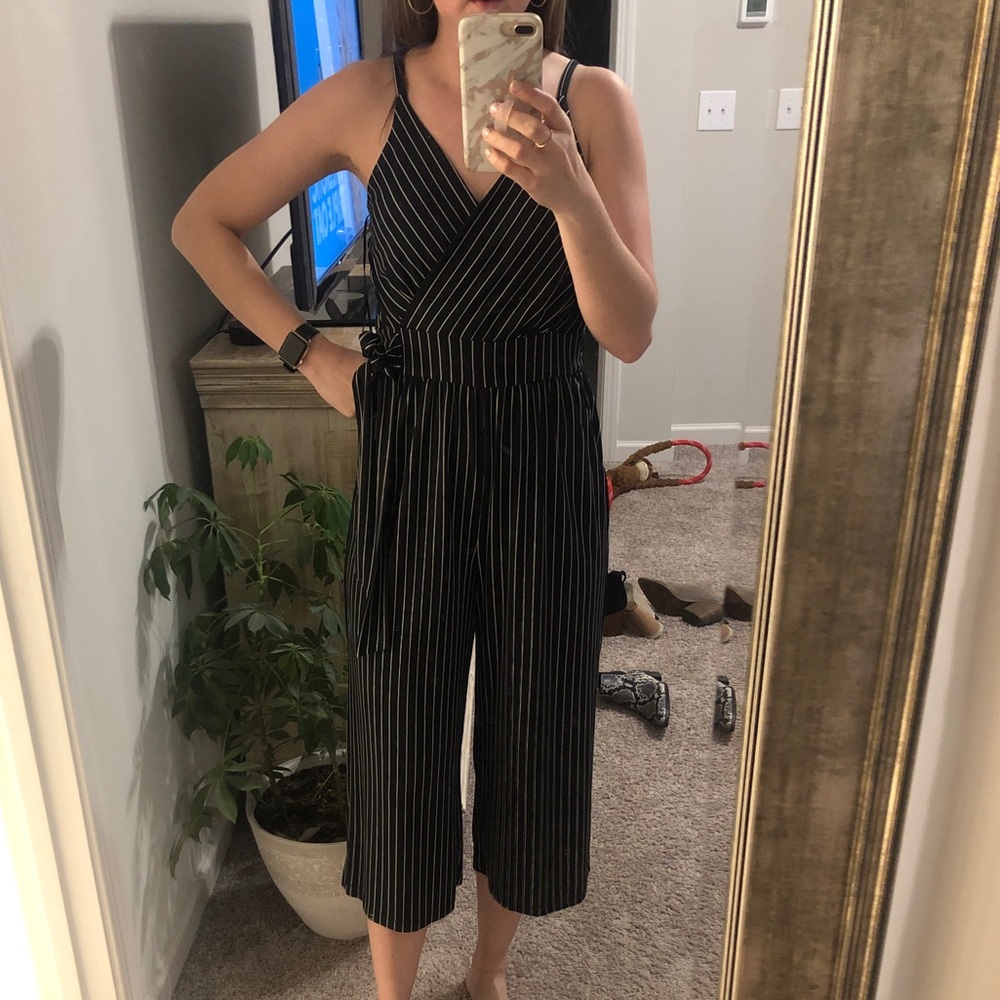 Kaileigh pocketed cropped jumpsuit